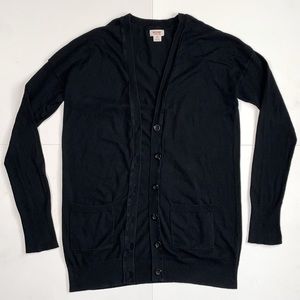 Mossimo Supply Co. Button-Down Cardigan Sweater, Black, Size Small